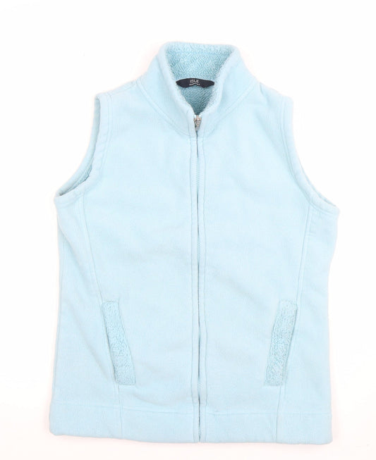 ISLE Essentials Women's Blue Fleece Bodywarmer Waistcoat Size 10–12