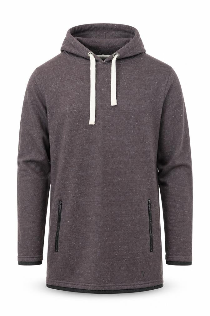 Villain Men's Brown Pullover Hoodie Size M Zip Pocket Casual Top