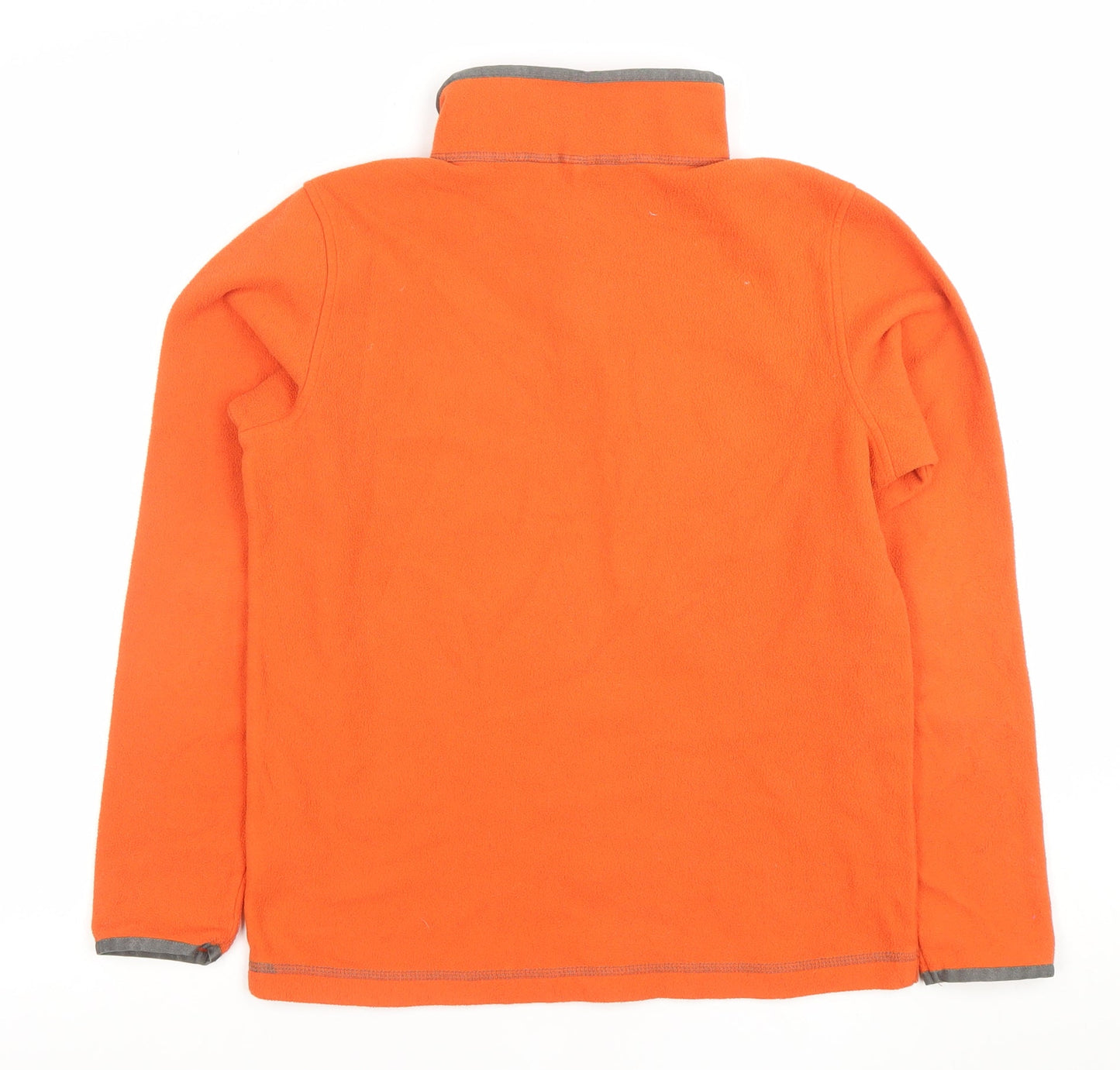 Lands’ End Boys Orange Fleece Half Zip Sweatshirt 12-14 Years
