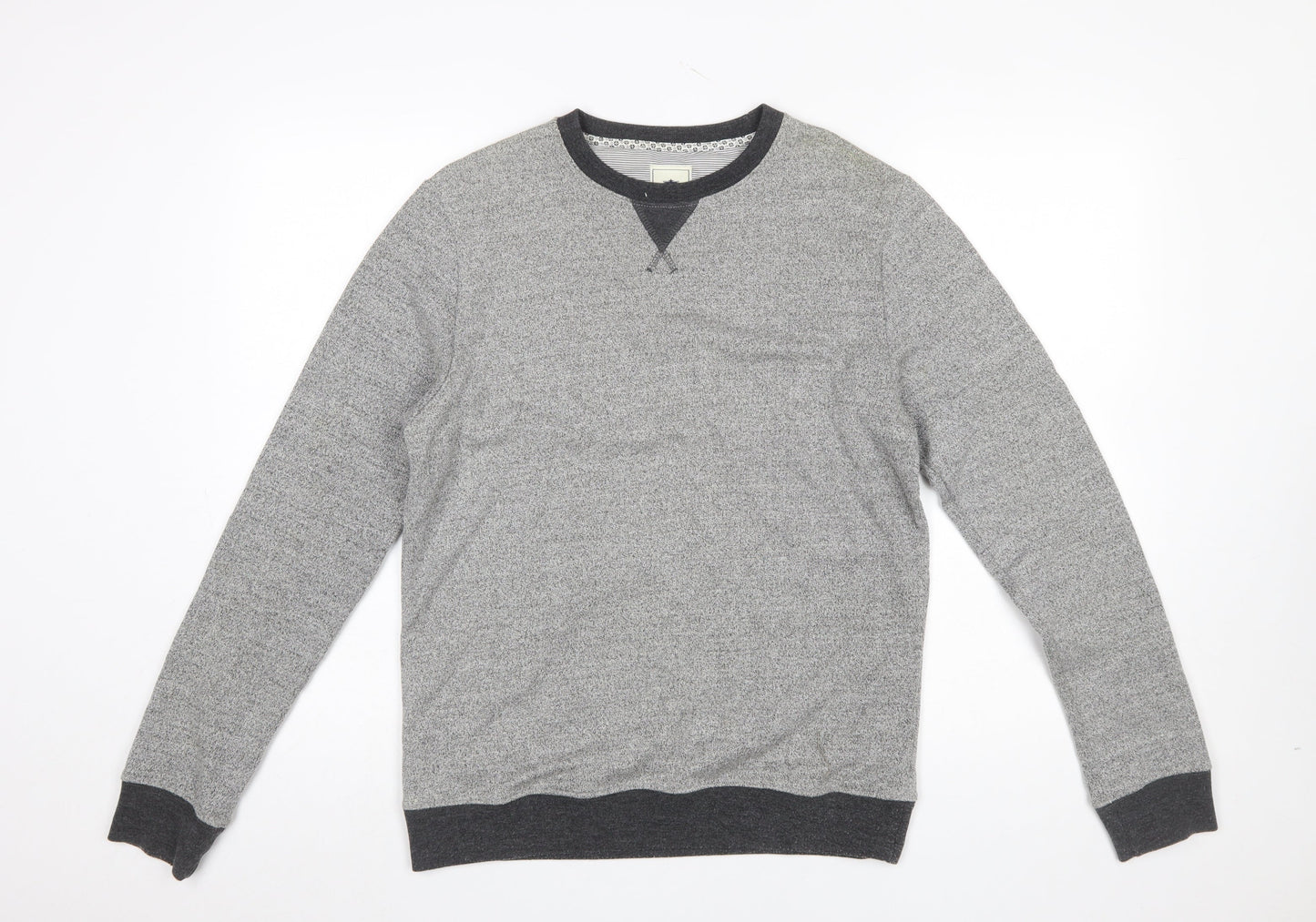 Steel & Jelly Men's Grey Knit Crew Neck Pullover Sweatshirt Size M