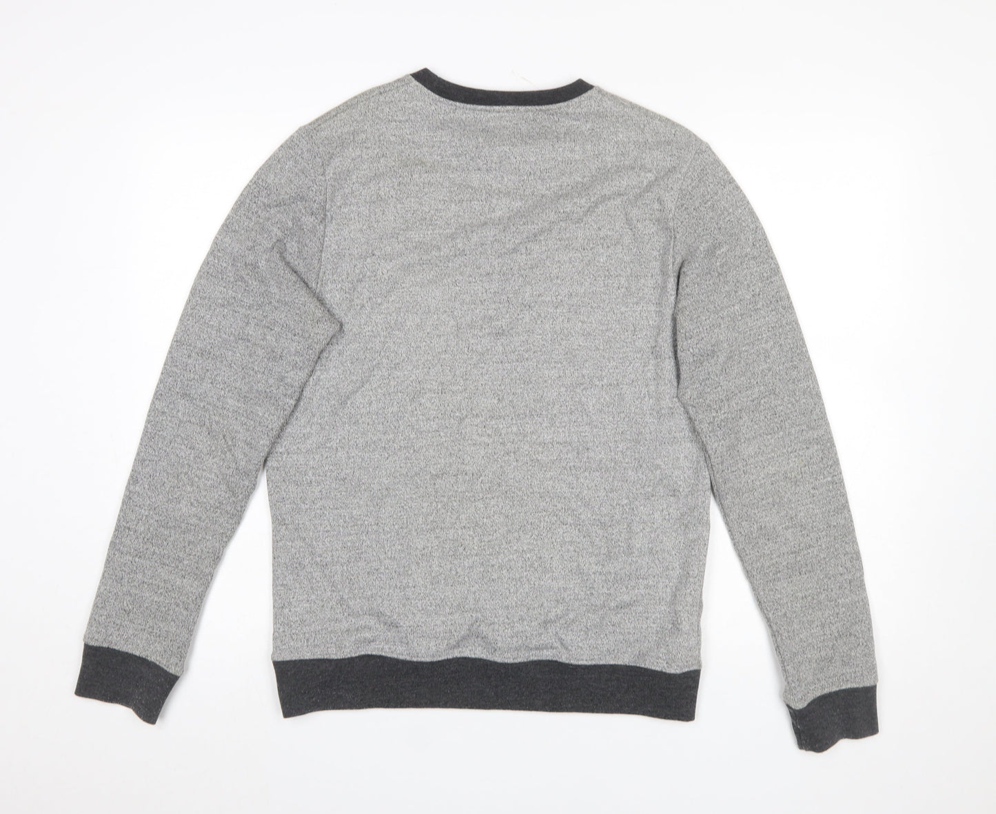 Steel & Jelly Men's Grey Knit Crew Neck Pullover Sweatshirt Size M