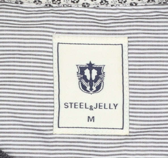 Steel & Jelly Men's Grey Knit Crew Neck Pullover Sweatshirt Size M