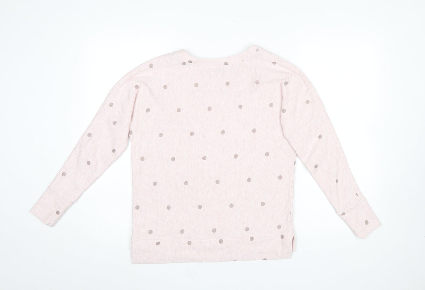 Sandwich Womens Pink Polka Dot Long Sleeve Pyjama Top XS