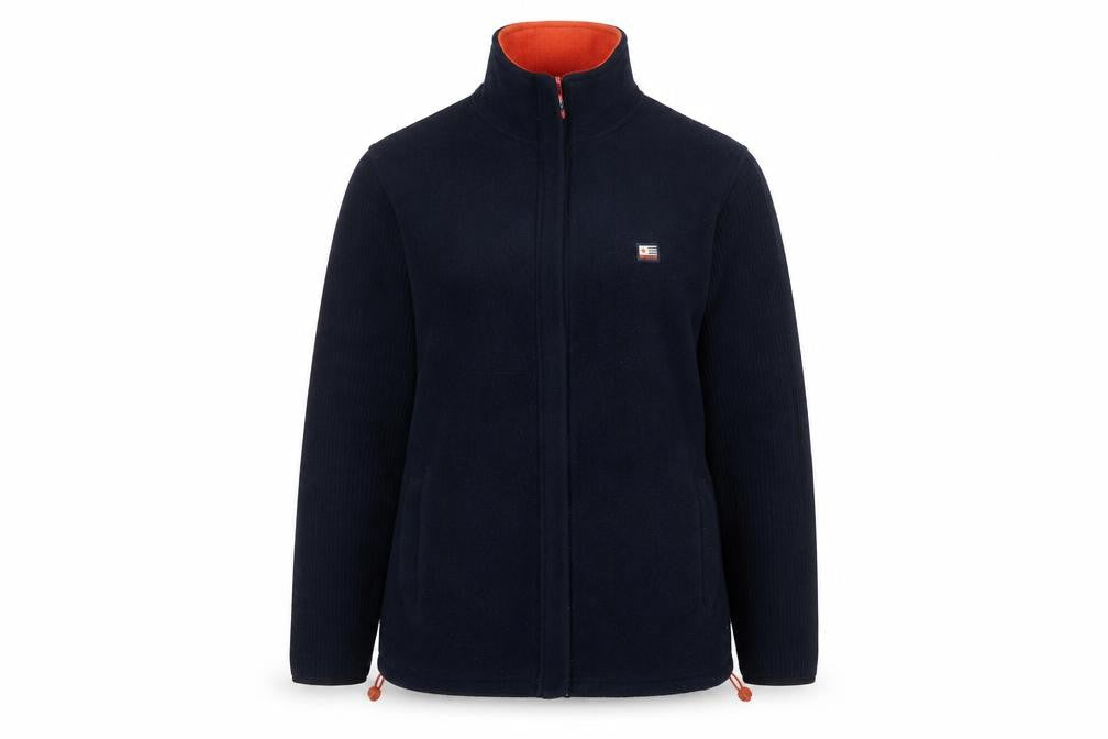 Maine New England Women's Blue Fleece Full Zip Jacket Size 12