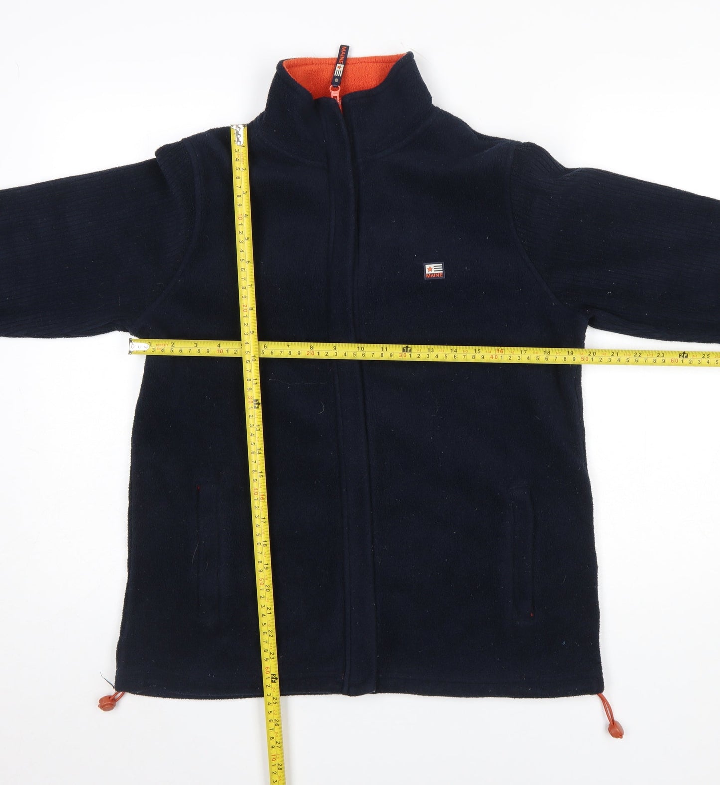 Maine New England Women's Blue Fleece Full Zip Jacket Size 12
