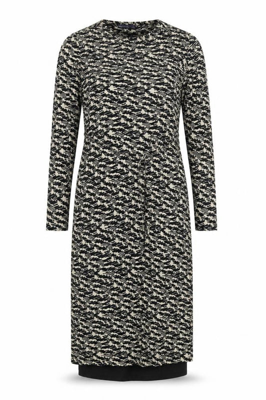 Marks & Spencer Women’s Black Geometric Wrap Midi Dress Size 16