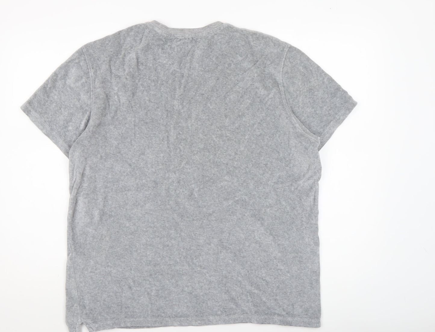 Reiss Women's Grey Basic Crew Neck Cotton T-Shirt Size L