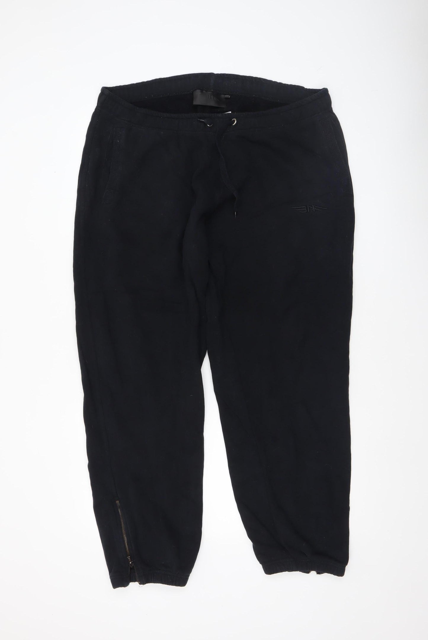 11 Degrees Womens Black Jogger Trousers 2XL Elastic Waist Fleece Casual