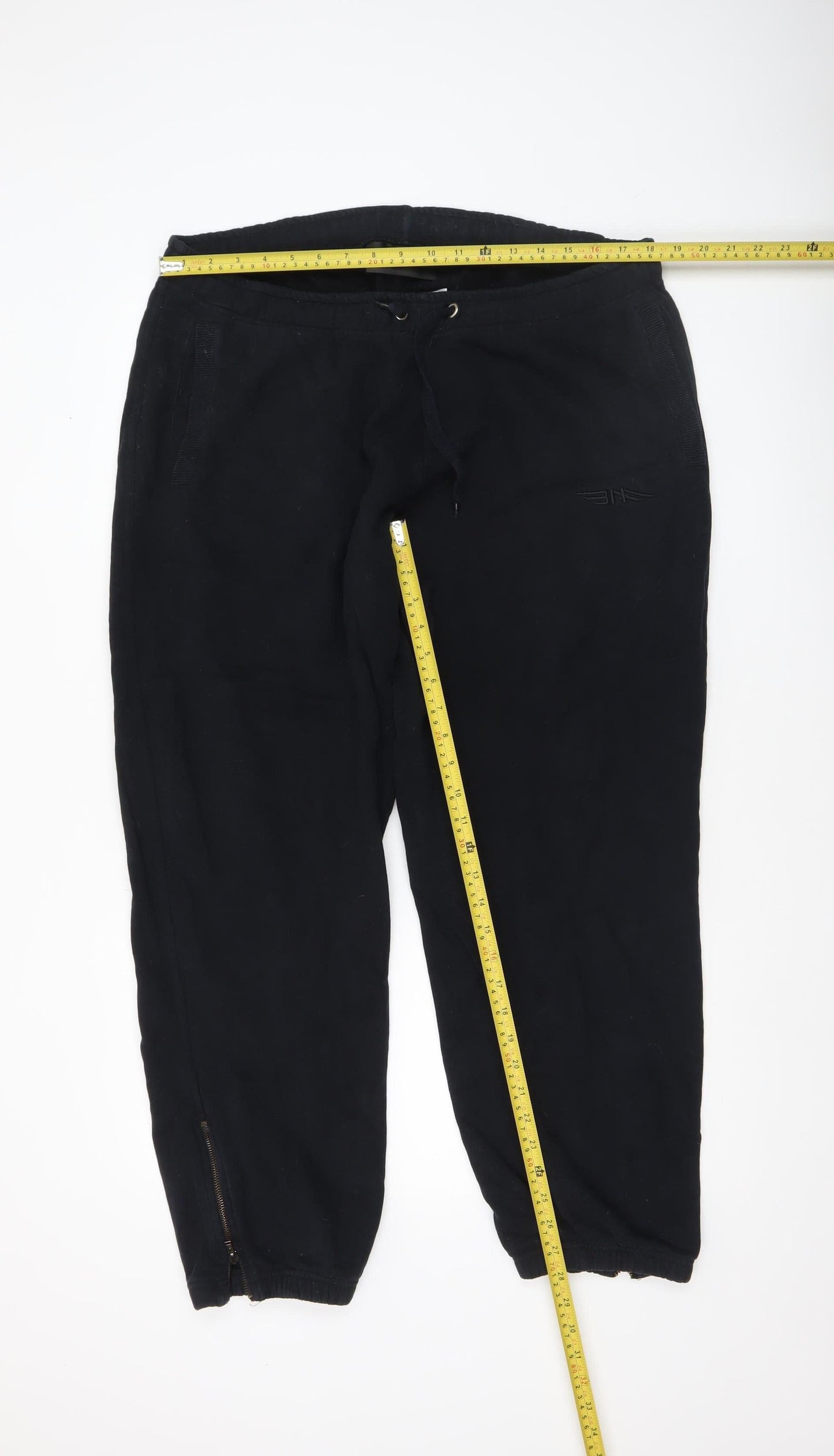 11 Degrees Womens Black Jogger Trousers 2XL Elastic Waist Fleece Casual