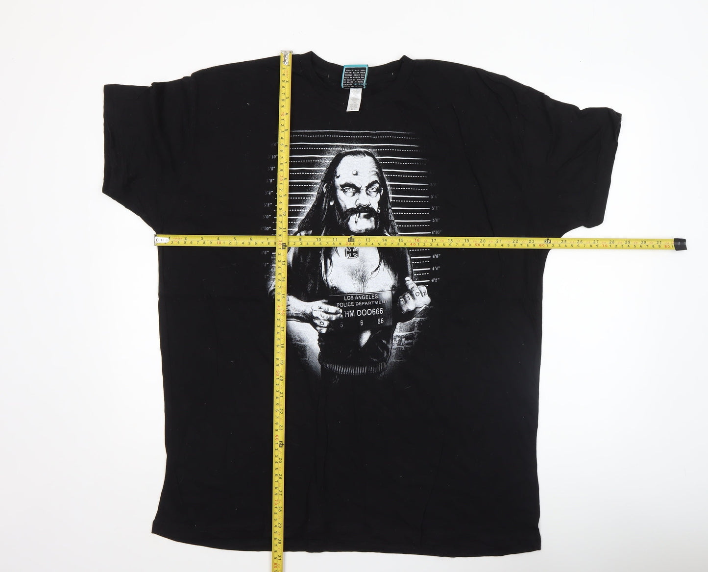 Too Fast Men’s Black 2XL Rock Graphic Print Cotton T-Shirt