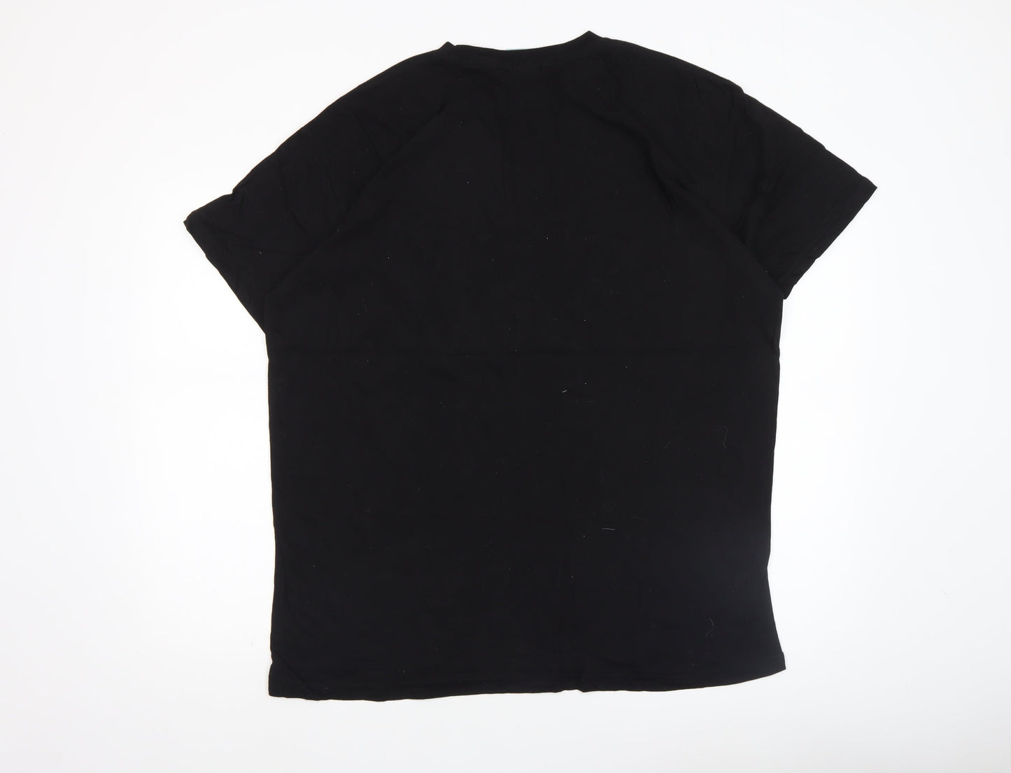 Too Fast Men’s Black 2XL Rock Graphic Print Cotton T-Shirt