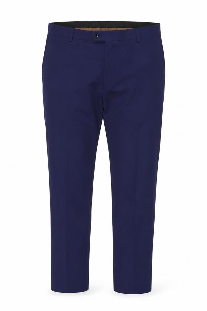 Next Men's Blue 36W 29L Polyester Blend Dress Trousers