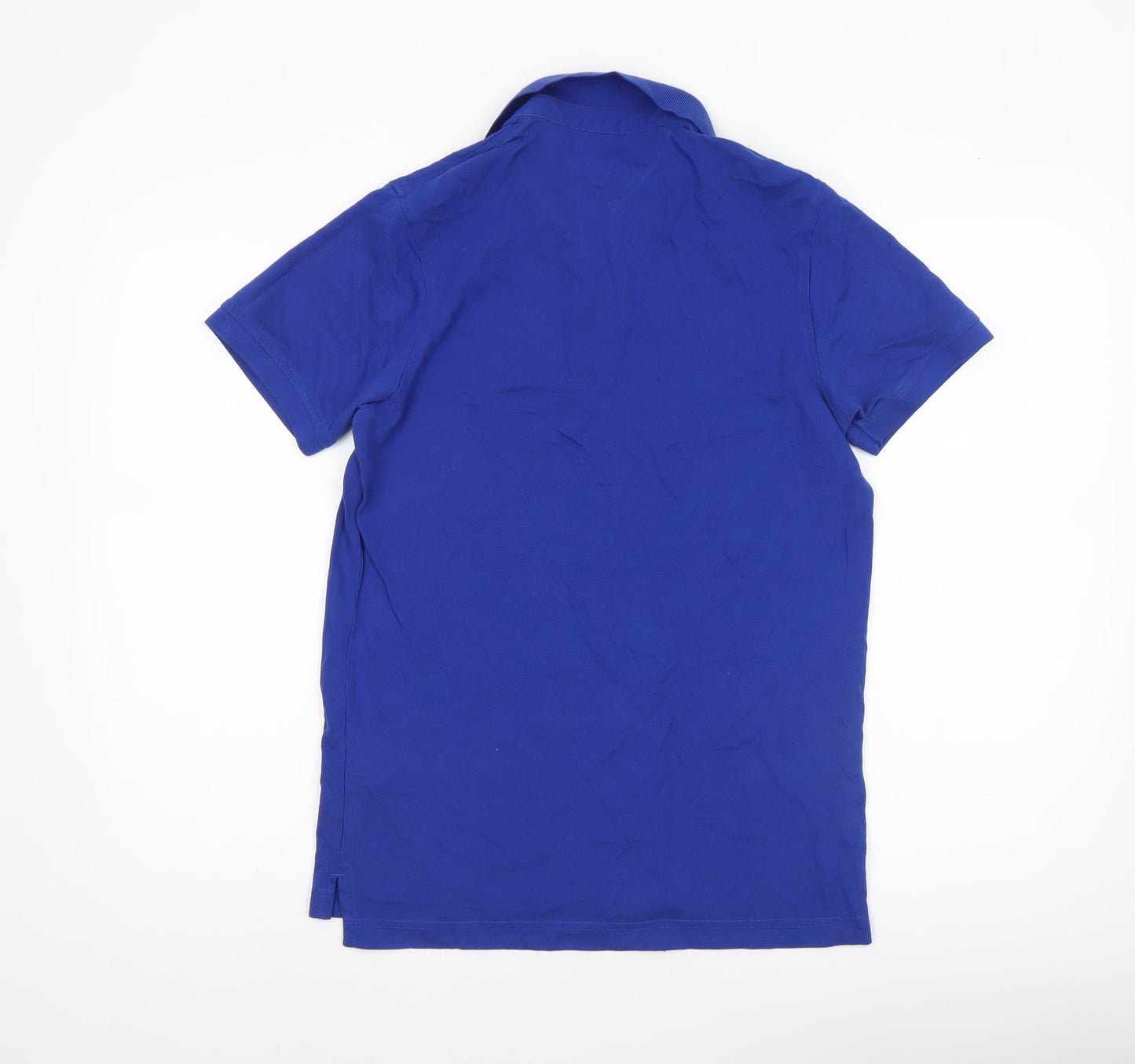 Tommy Hilfiger Men’s Blue Slim Fit Cotton Polo Shirt Size S