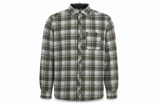 Helly Hansen Men's Green Check Flannel Long Sleeve Button-Up Shirt Size M