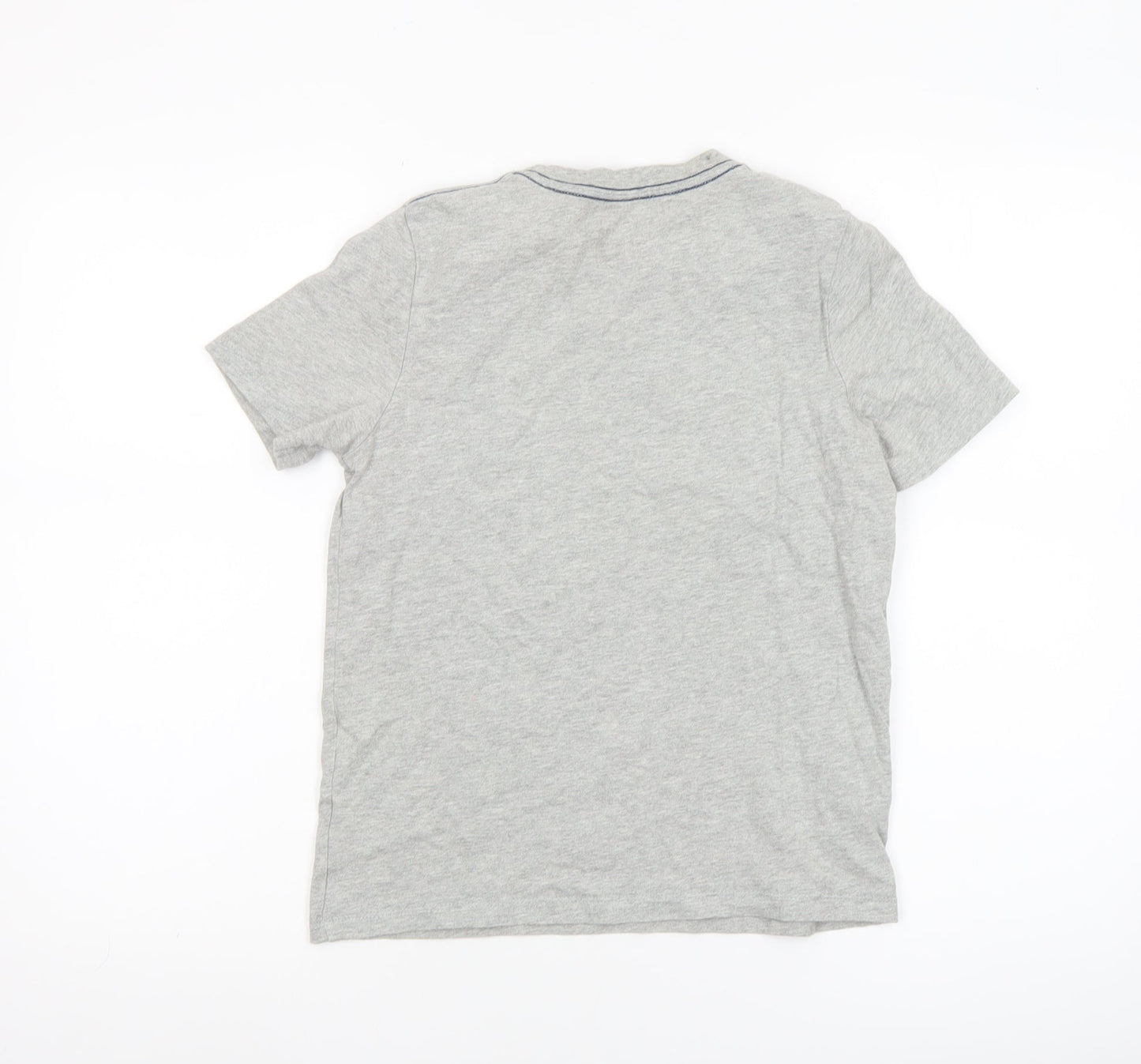 Adidas Boys Grey T-Shirt Size 8/10 The Go-To Tee Crew Neck Casual Top