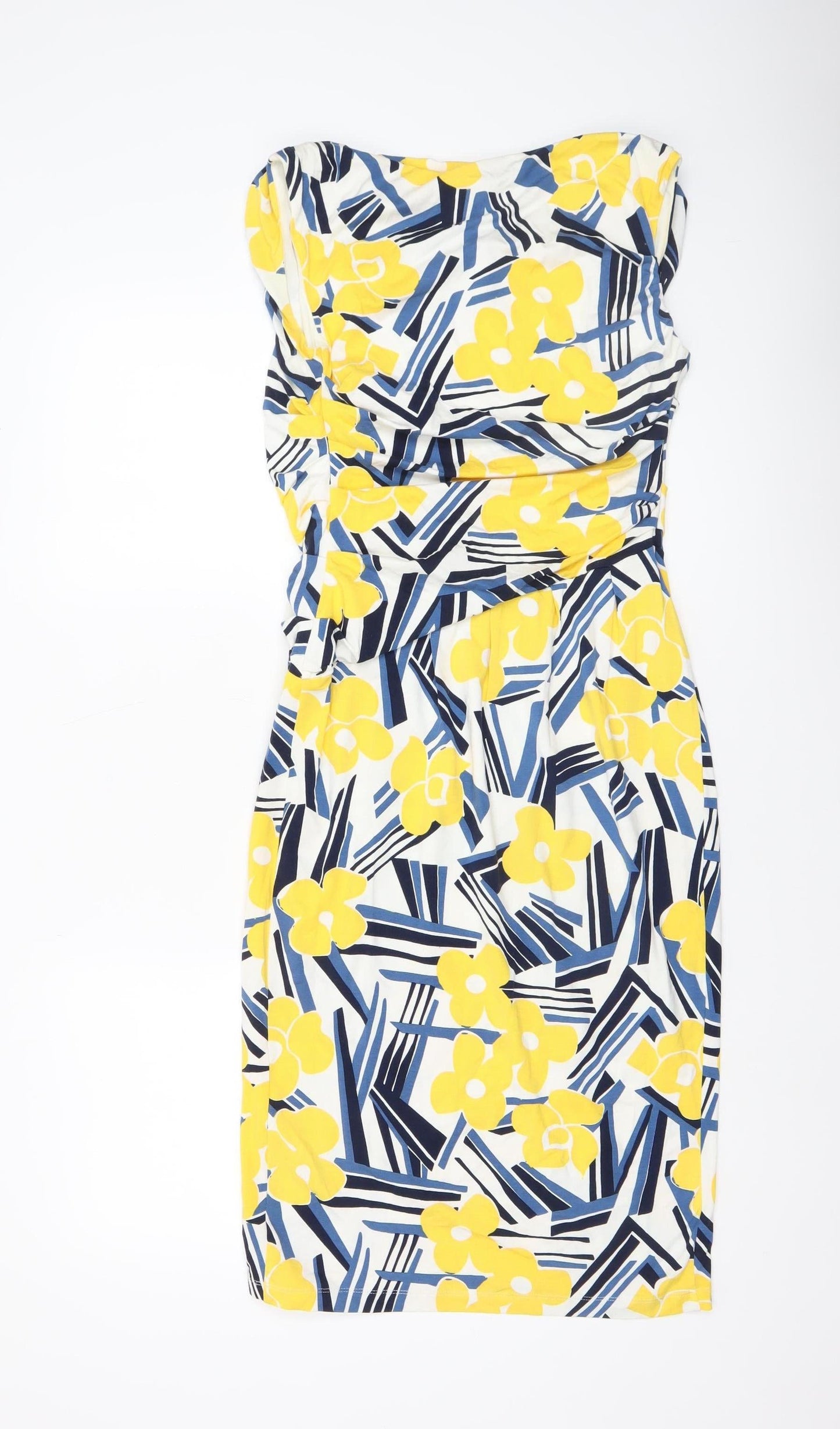 Betty Jackson Black Women's Multicoloured Floral Sheath Dress Size 8
