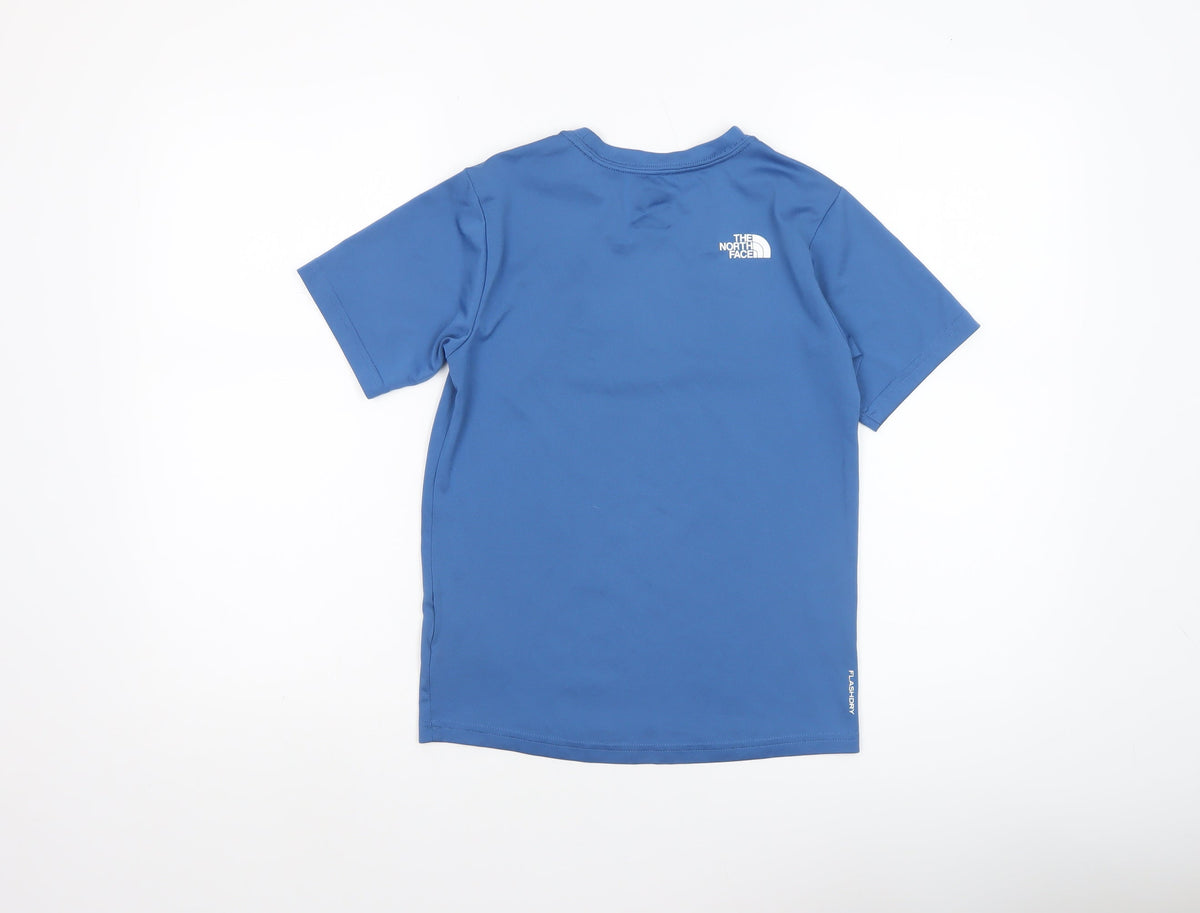 The North Face Boys Blue Short Sleeve Polyester Active T-Shirt Size 10