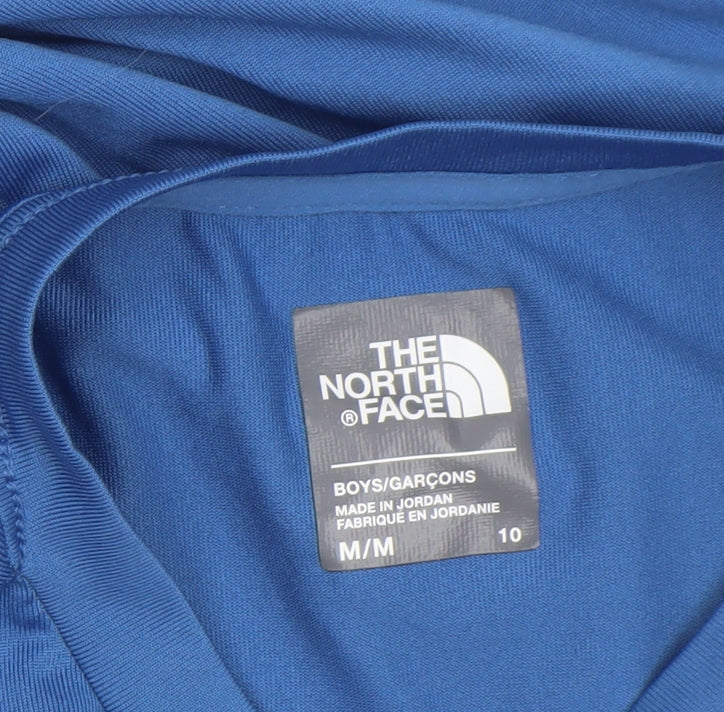 The North Face Boys Blue Short Sleeve Polyester Active T-Shirt Size 10