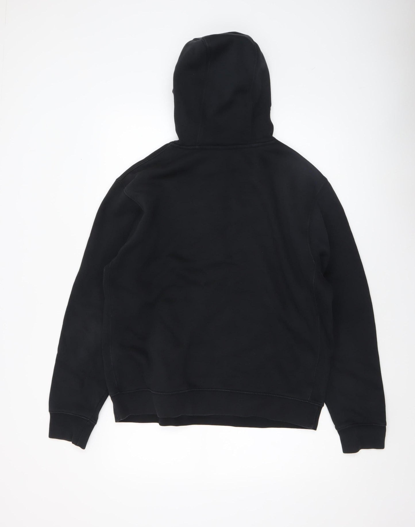 Nike Men's Black Pullover Hoodie Size M Graphic Fleece Sweatshirt