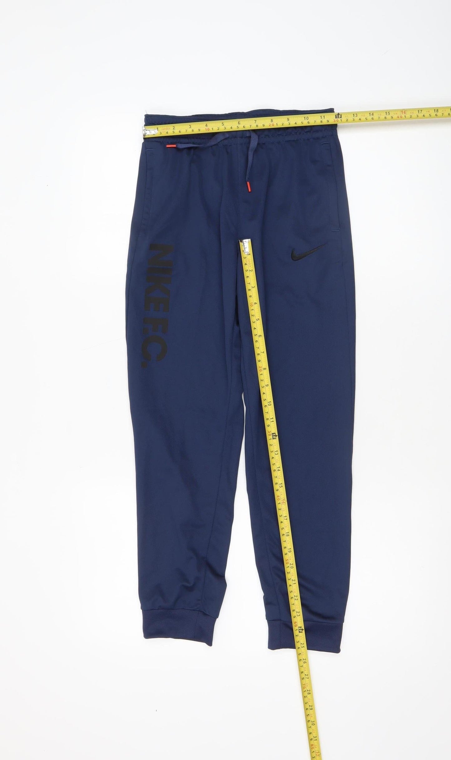Nike Boys Blue Dri-FIT Jogger Trousers 13-14 Years Football Pants