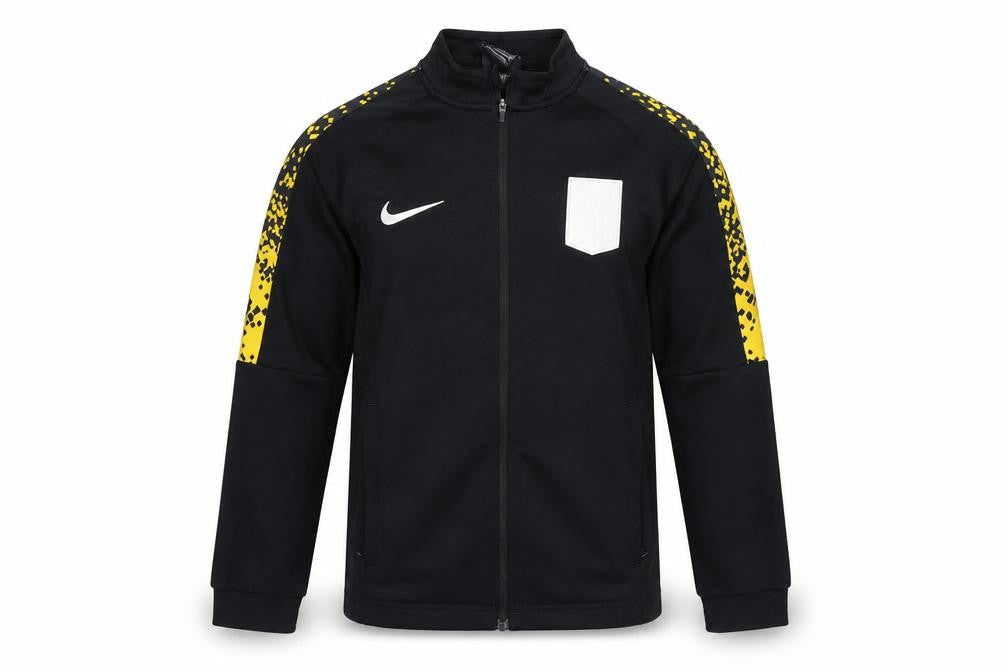 Nike Boys Black Dri-FIT Track Jacket 10-12 Years Full Zip Activewear