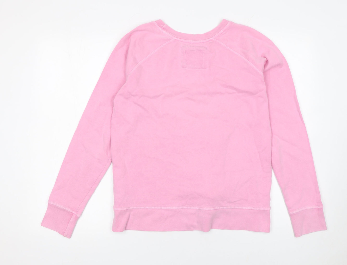 Crew Clothing Company Women Pink Cotton Pullover Sweatshirt Size 10