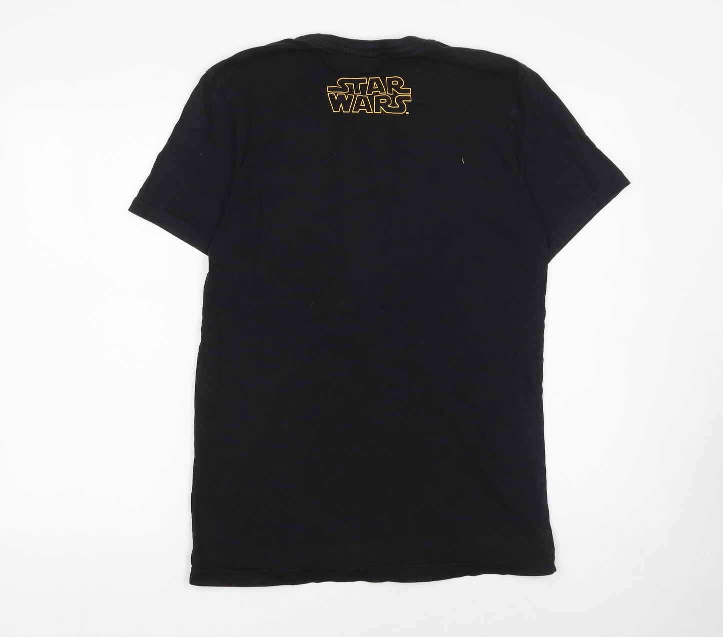 Star Wars Men’s Black Graphic Cotton T-Shirt Size S Retro Movie Tee