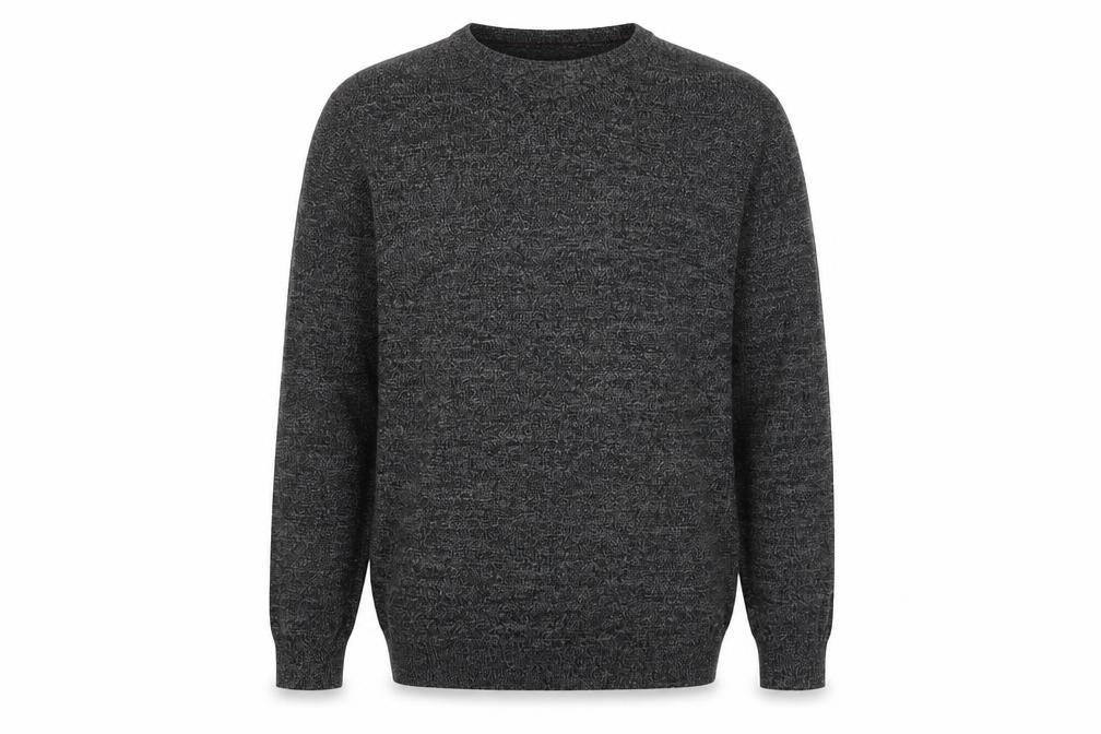 A-FRAME Men's Grey Cotton Crew Neck Pullover Jumper Size M