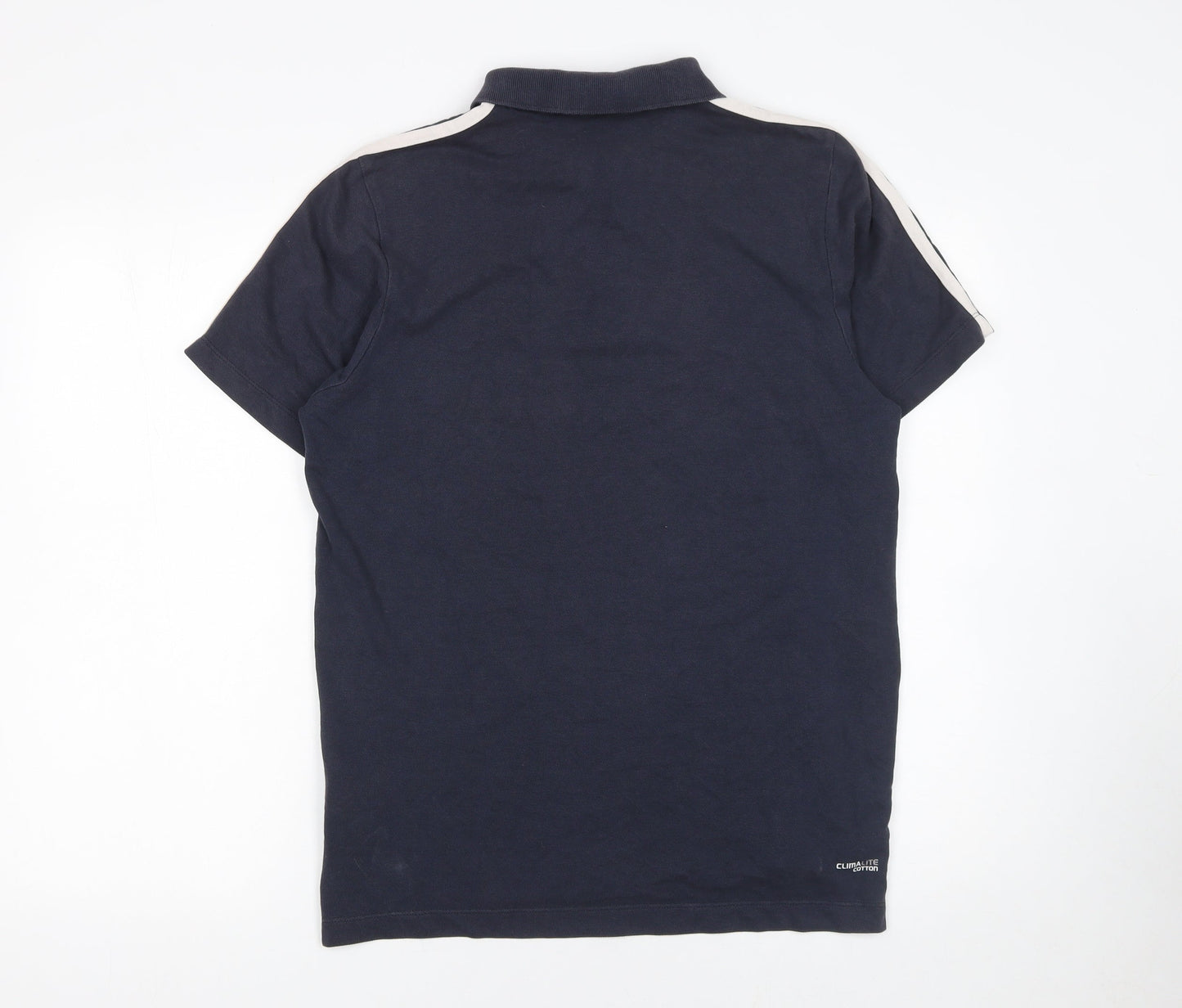 Adidas Men’s Blue Clima365 Polo Shirt Size M Cotton Blend Sportswear