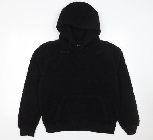 Brave Soul Women’s Black Pullover Hoodie L Soft Fleece Casual