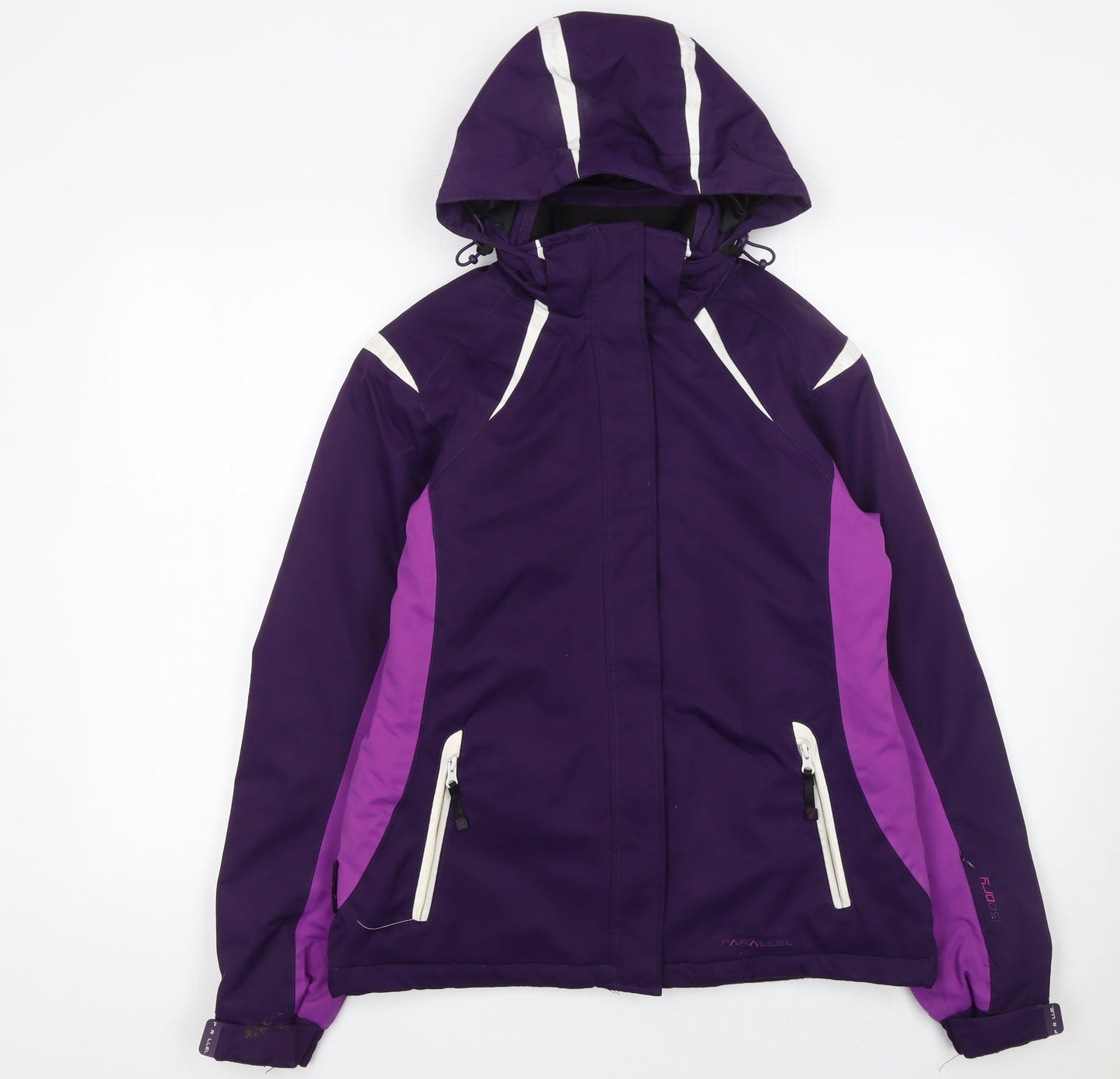 Parallel Women's Purple Ski Jacket Waterproof Hooded Size 8