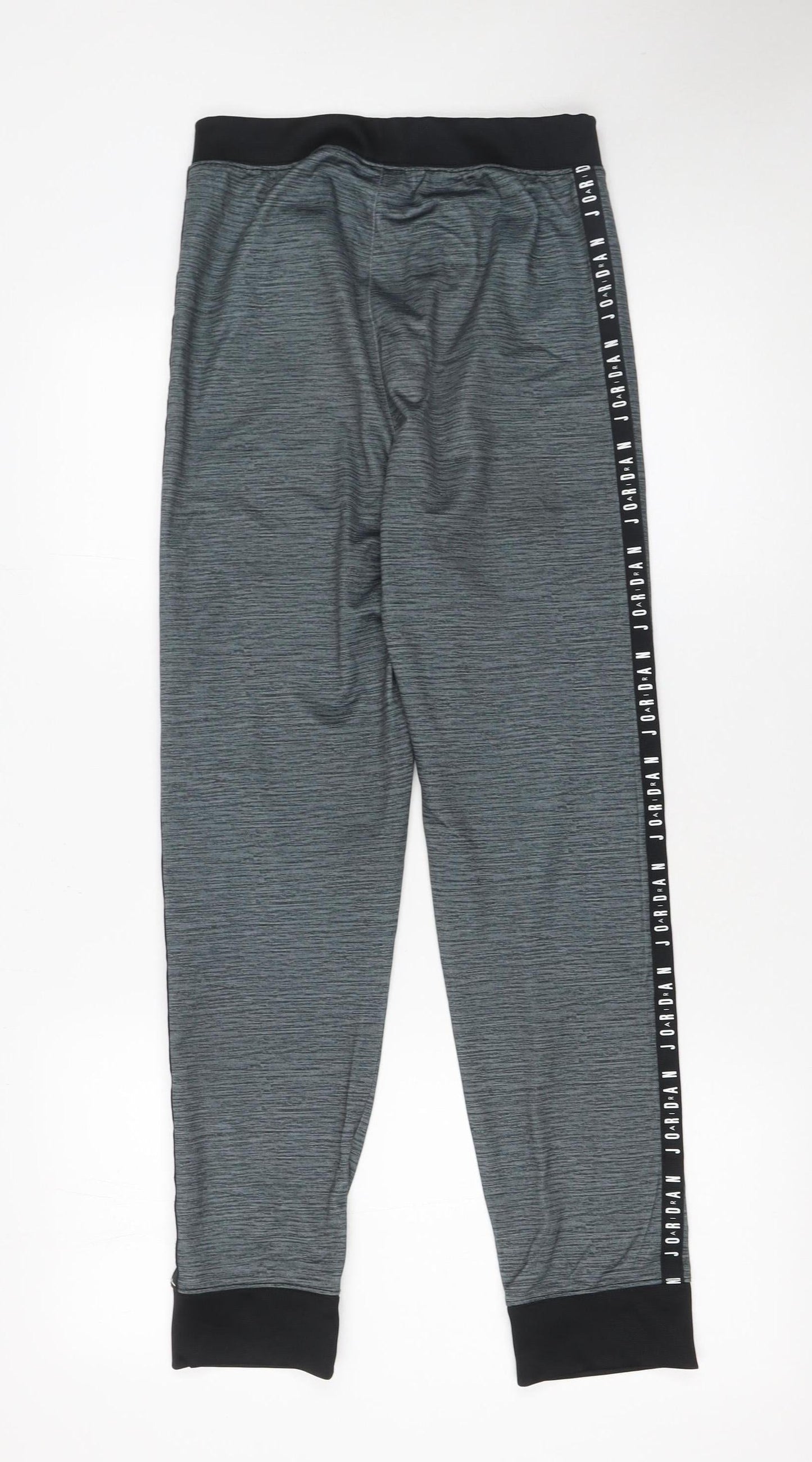 Jordan Boys Grey Jogger Trousers 12-13 Years Polyester Athletic Pants