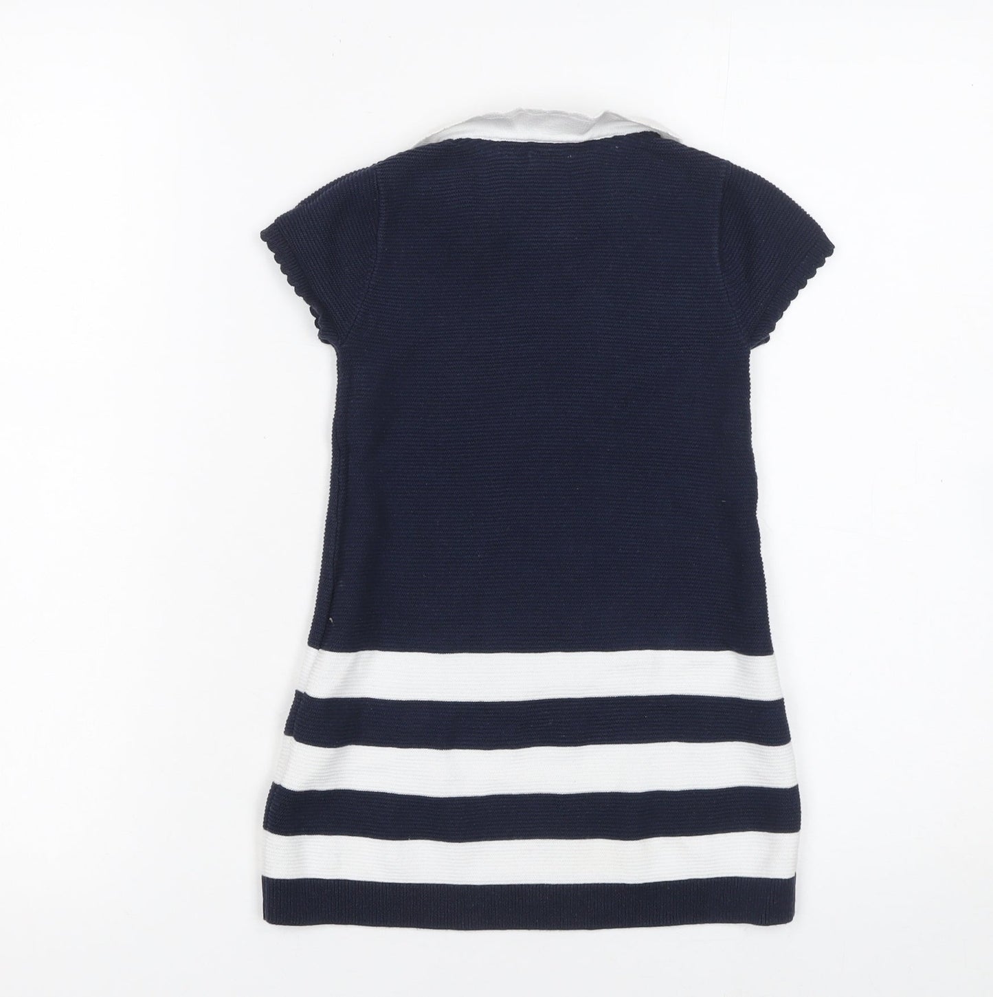 Junior J by Jasper Conran Navy & White Striped Knit Dress 18-24 Months Girls