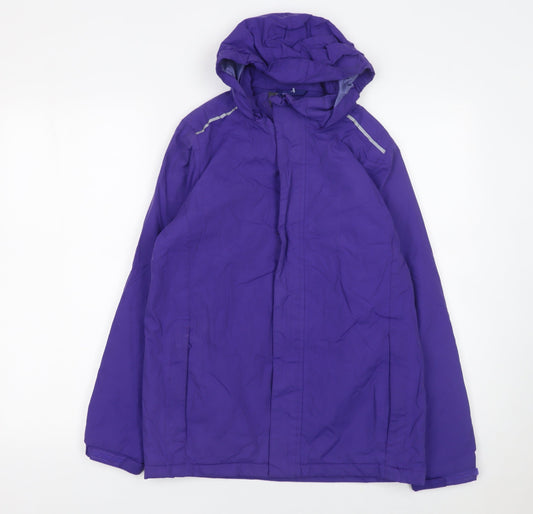 Regatta Girls Purple Waterproof Hooded Rain Coat Jacket 14 Years EUR 164