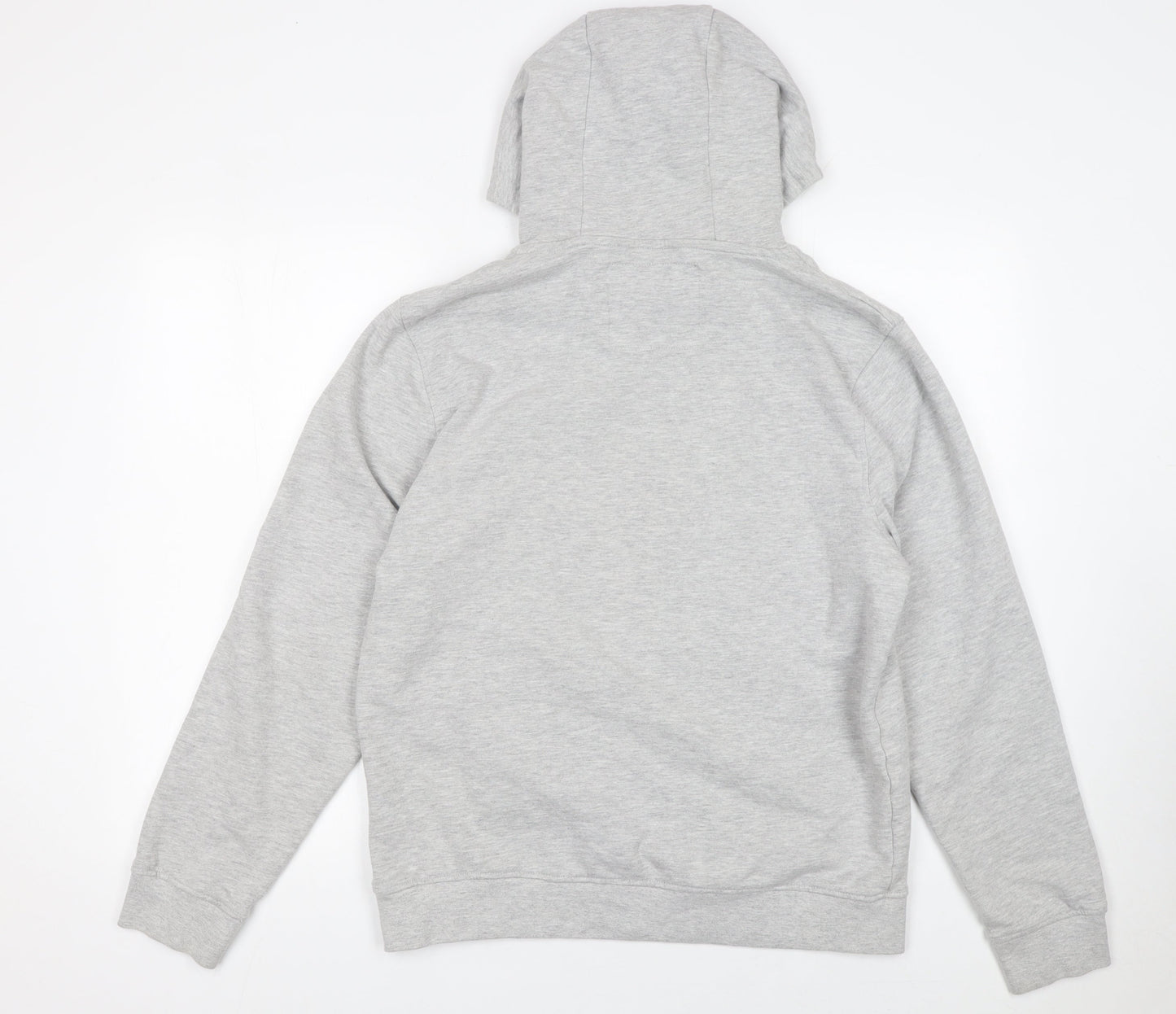 Crosshatch Men's Grey Pullover Hoodie Size M Cotton Blend