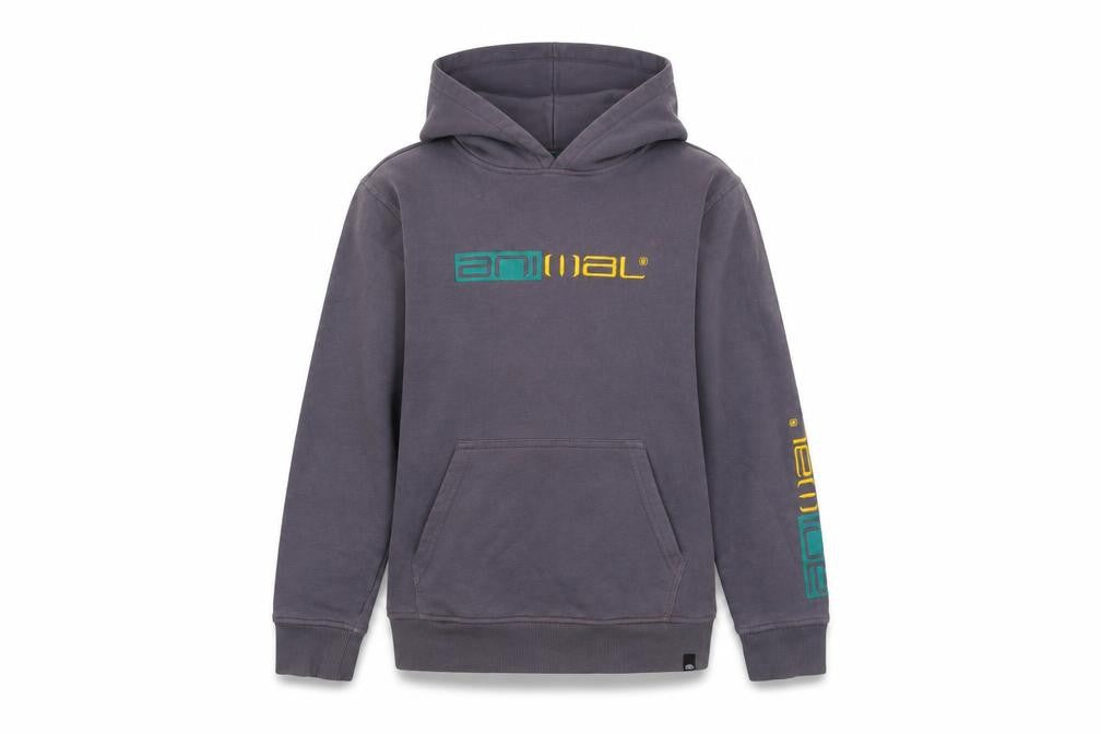 Animal Girls Grey Hoodie 11-12 Years Pullover Fleece Hooded Sweatshirt