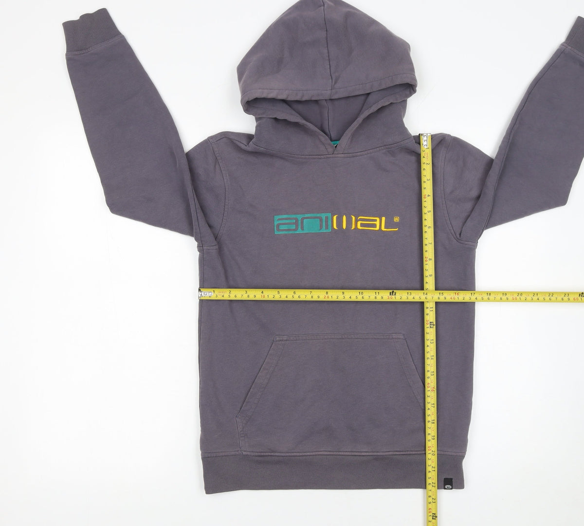 Animal Girls Grey Hoodie 11-12 Years Pullover Fleece Hooded Sweatshirt