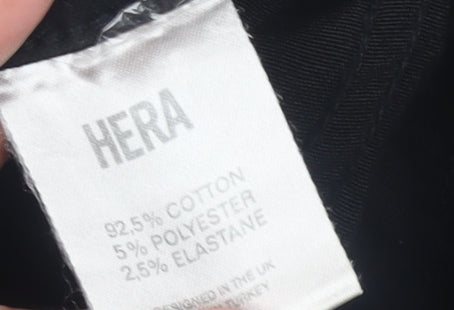 HERA Mens Black Skinny Jeans 34L Cotton Blend Stretch Denim