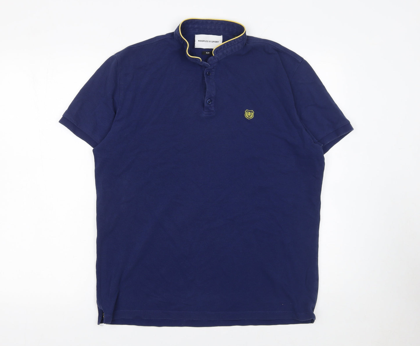 Kooples X Sport Men’s Blue Slim Fit Polo Shirt XL