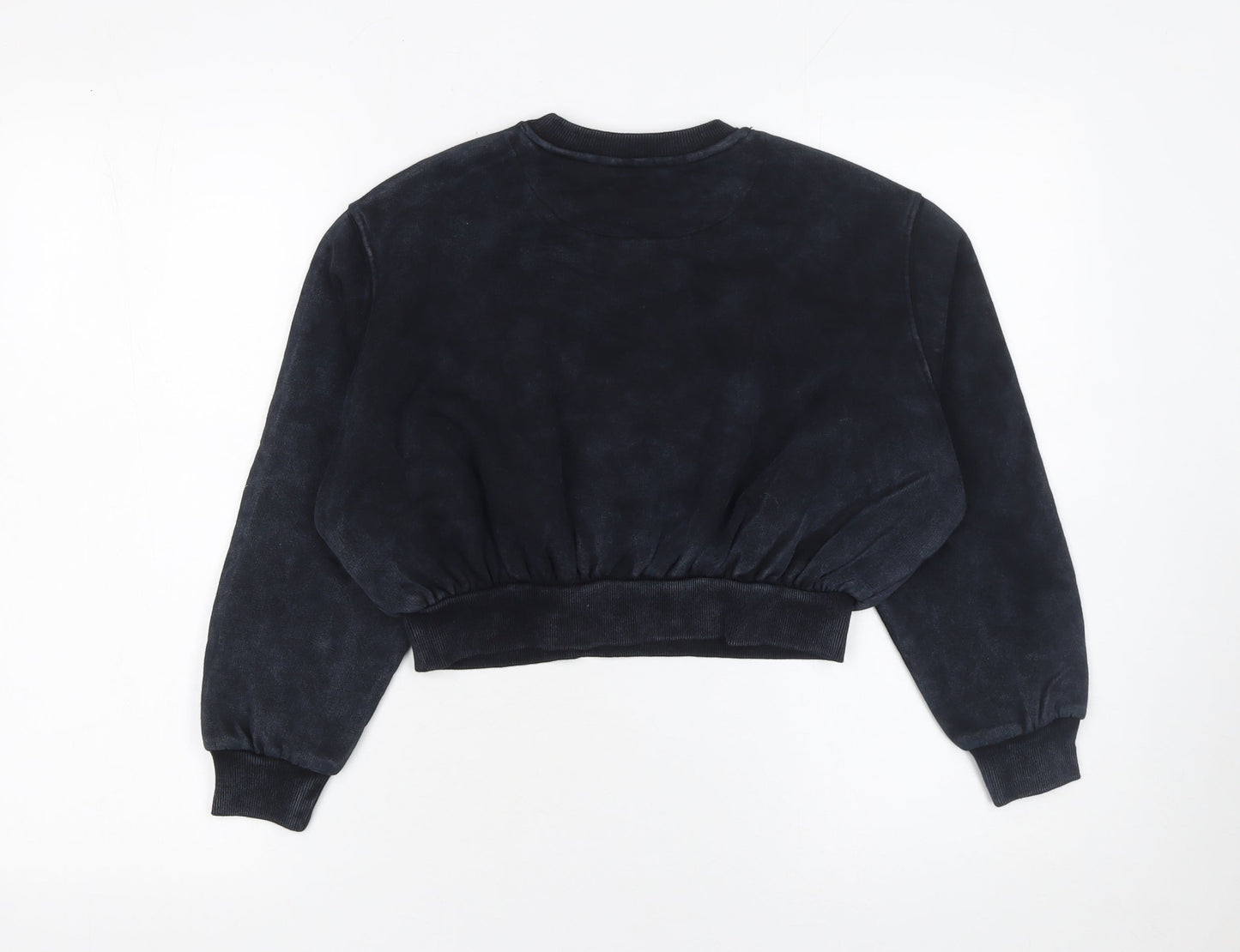 Marks and Spencer Girls Black Harvard Logo Pullover Sweatshirt 9-10 Years