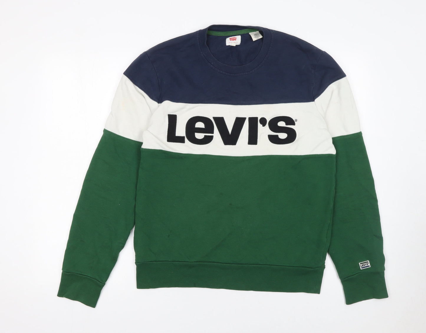 Levi's Men's Multicolour Logo Crew Neck Sweatshirt Size S