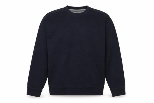 Marks & Spencer Men's Blue Small Crew Neck Cotton Sweatshirt