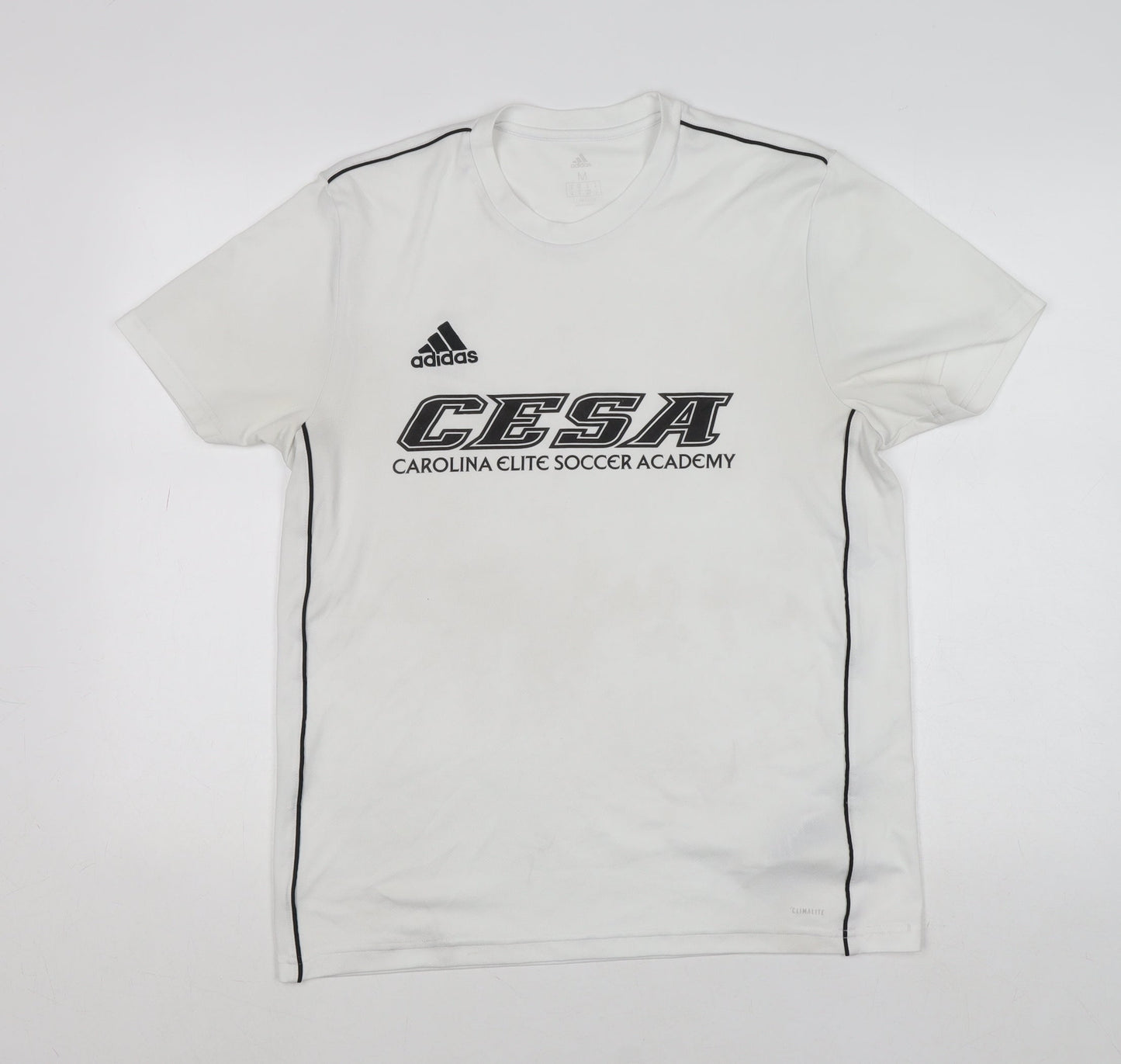 Adidas Men's White Climalite CESA Football Training T-Shirt Size M