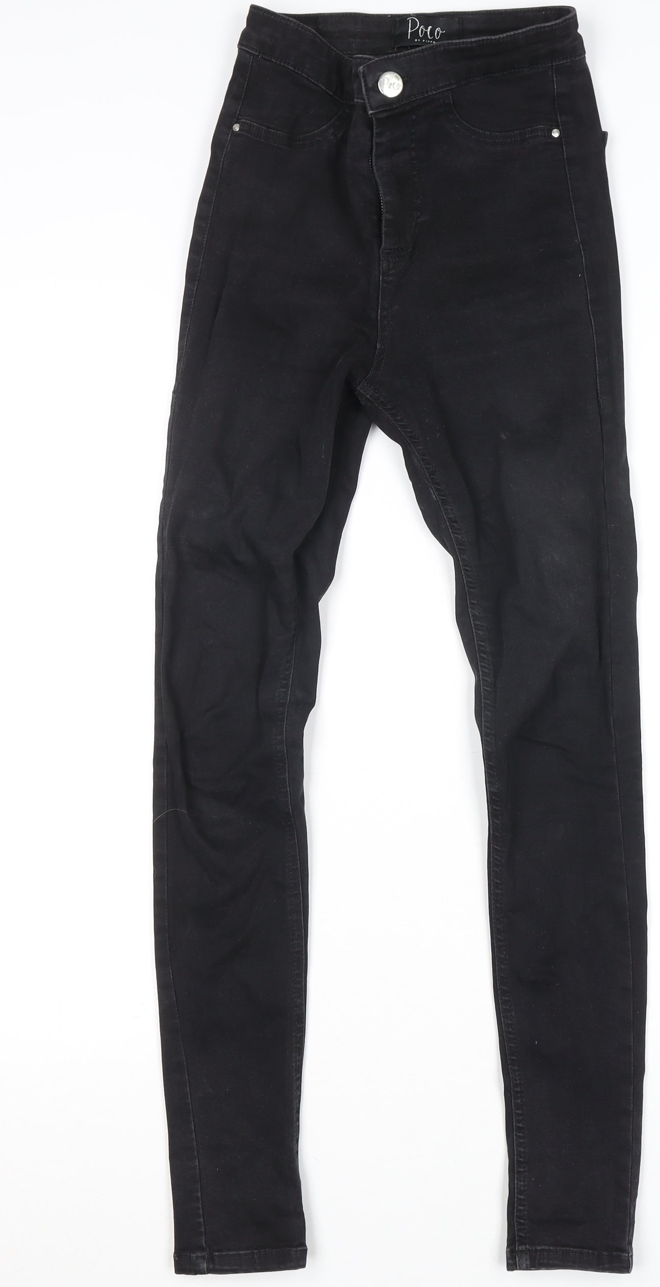 Poco by Pippa Women's Black Skinny Jeans Size 6R Stretch Denim