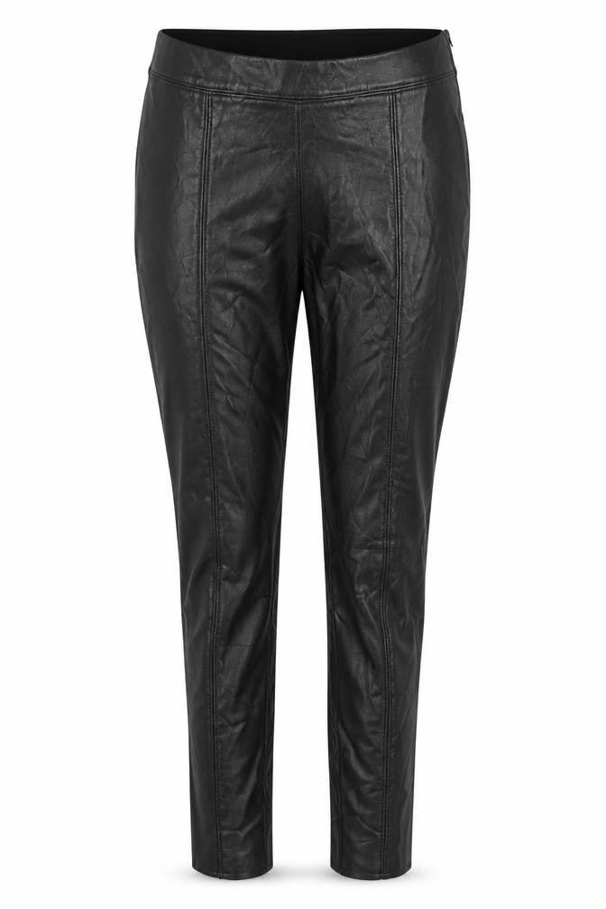 Savida Women’s Black Faux Leather Leggings Size 10 Slim Fit