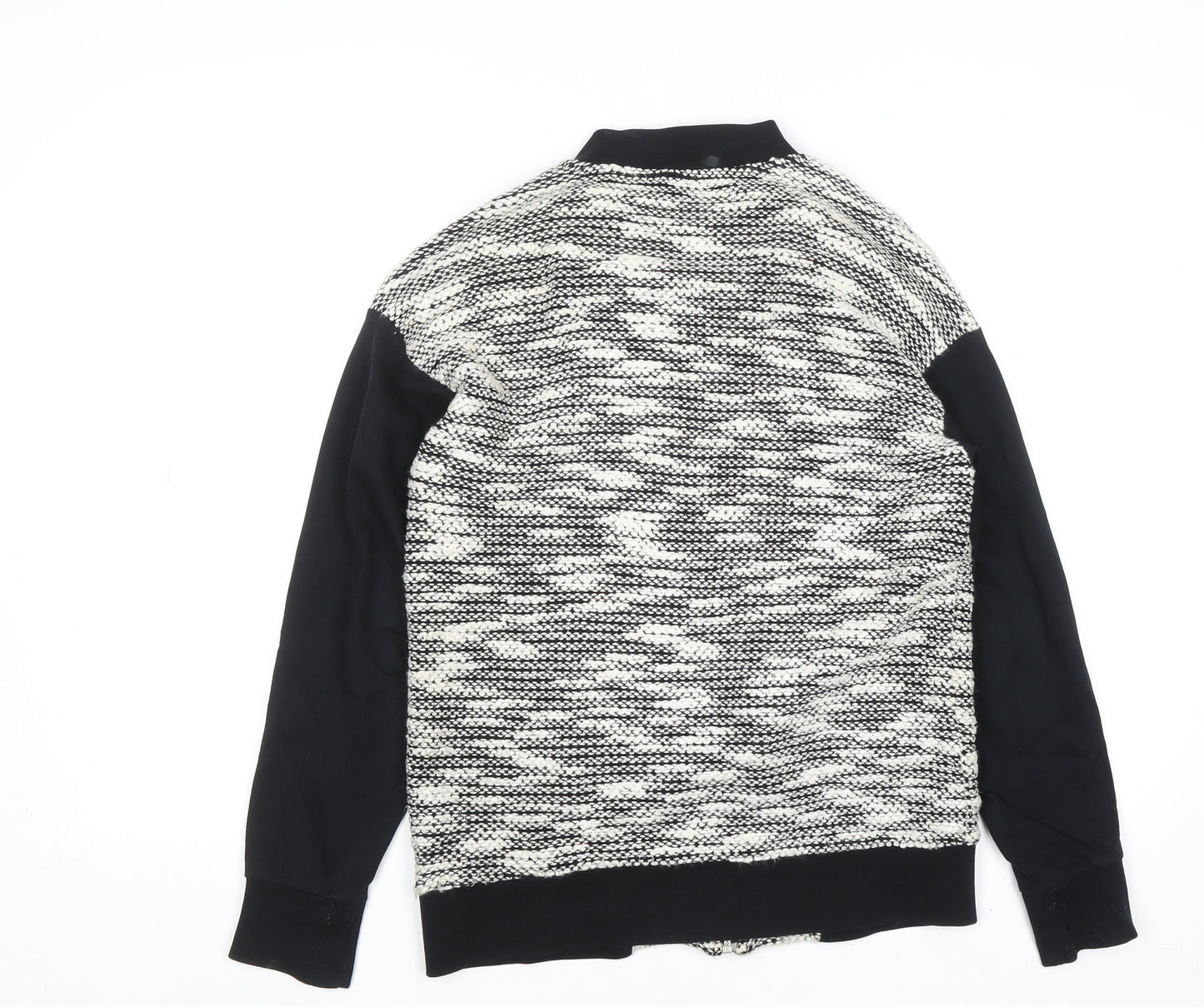 Sparkle & Fade Womens Black Knit Full Zip Jumper XS