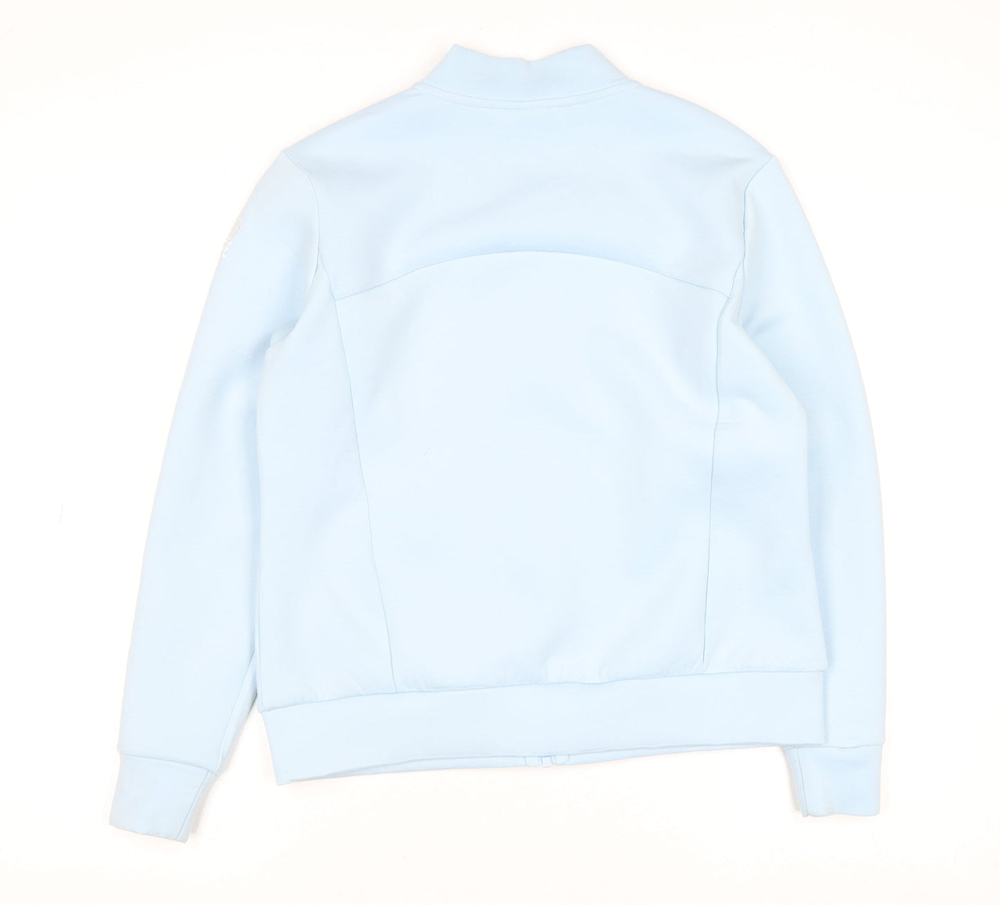 Gym+Coffee Women's Blue Small Track Jacket Full Zip Athleisure Slim Fit