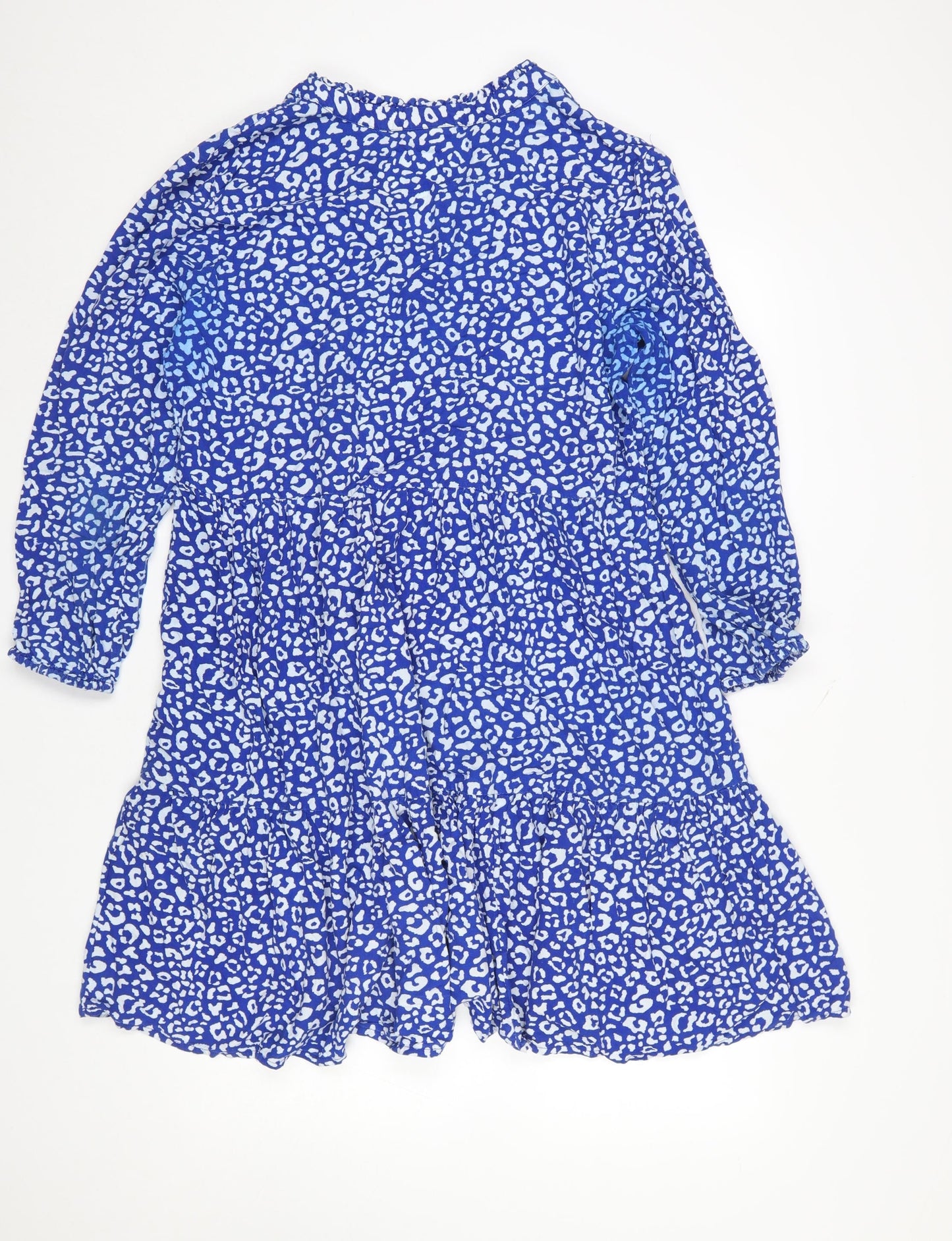 Saint Tropez Women’s Blue Animal Print Viscose Shift Dress L
