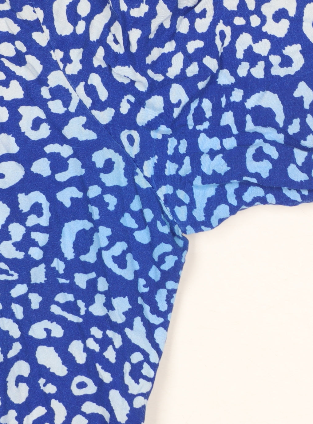 Saint Tropez Women’s Blue Animal Print Viscose Shift Dress L