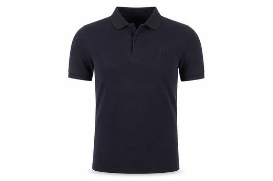 Fred Perry Men's Black Polo Shirt Small Slim Fit Cotton